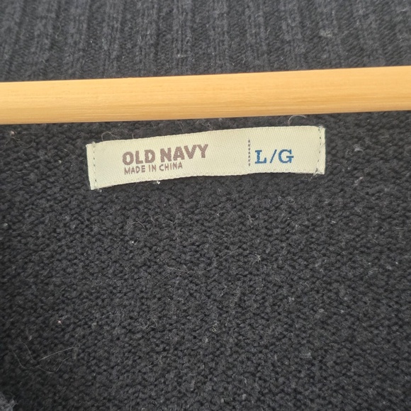 Old Navy Women's Black V-Neck Long Sweater - Large - Picture 5 of 7